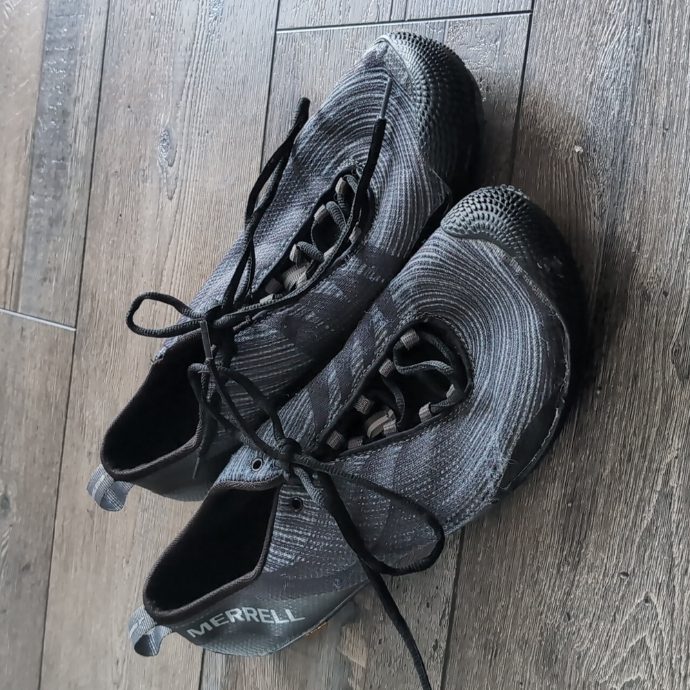 Merrell Vapor Glove 2 Mens Trail Running Barefoot Size 11.5 Castle Rock/Black